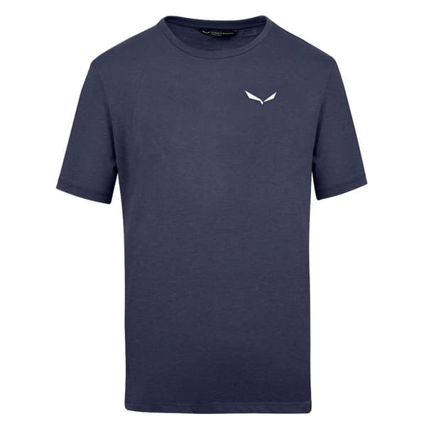 Salewa Kort Ärm T-shirt Print Blå S Man