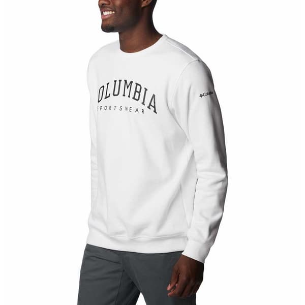 Columbia Sweatshirt Logo Crew Hvid M Mand