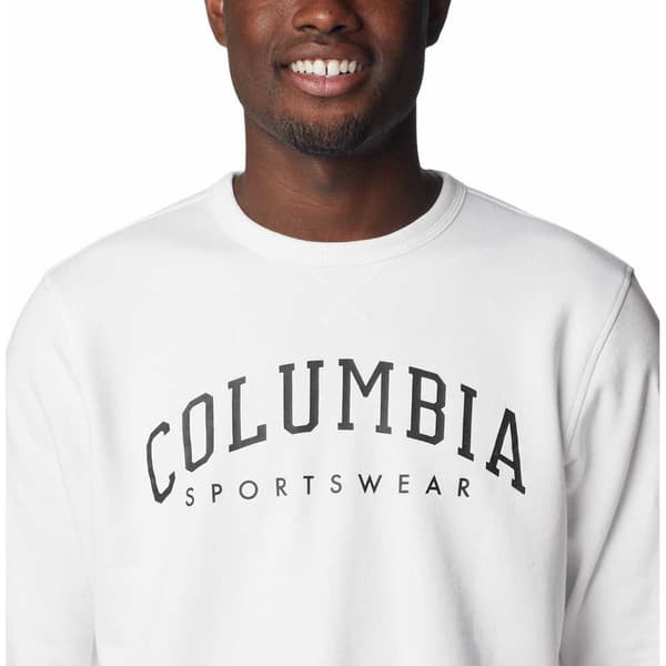 Columbia Sweatshirt Logo Crew Hvid M Mand