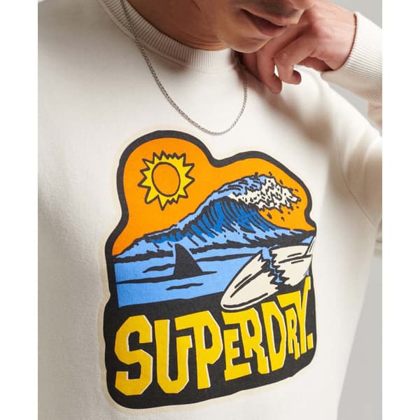 Superdry Tröja Vintage Travel Sticker Vit M Man