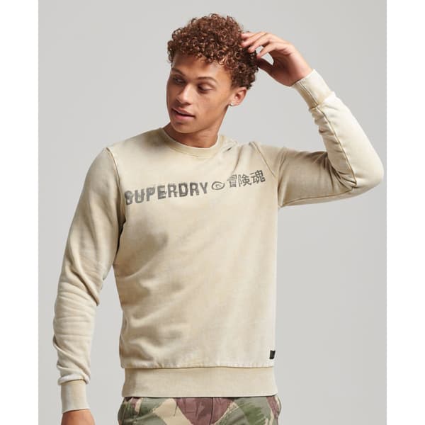 Superdry Tröja Vintage Corp Logo Beige L Man