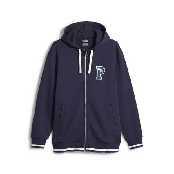 Puma Sweatshirt Med Full Dragkedja Squad Blå M Man
