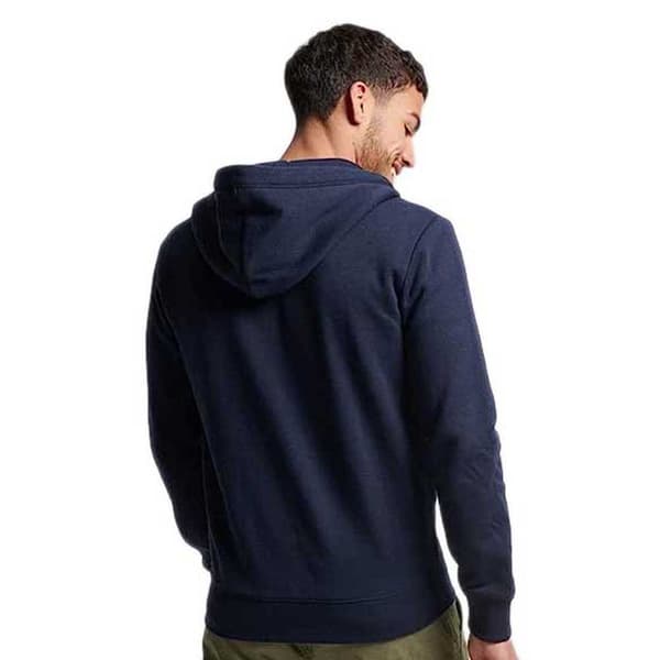 Superdry Sweatshirt Med Full Dragkedja Essential Logo Blå L Man