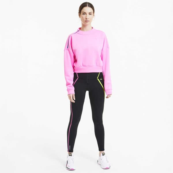 Puma Tajt Train Bonded Zip High Rise Svart M Kvinna