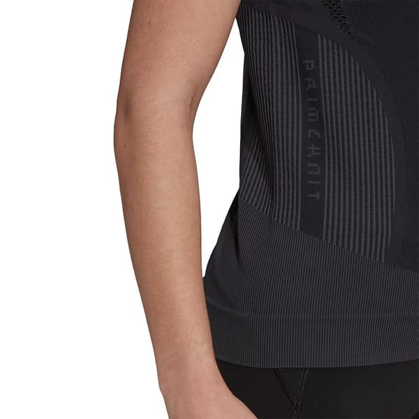 Adidas Kort Ärm T-shirt Primeknit Svart M Kvinna