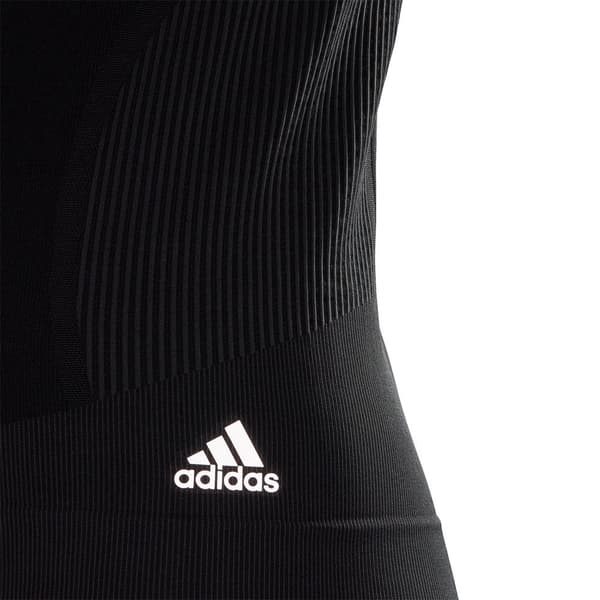 Adidas Kort Ärm T-shirt Primeknit Svart M Kvinna