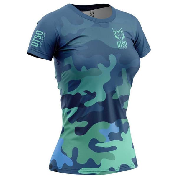 Otso Kort ærme T-shirt T-shirt Grøn,Blå S Kvinde