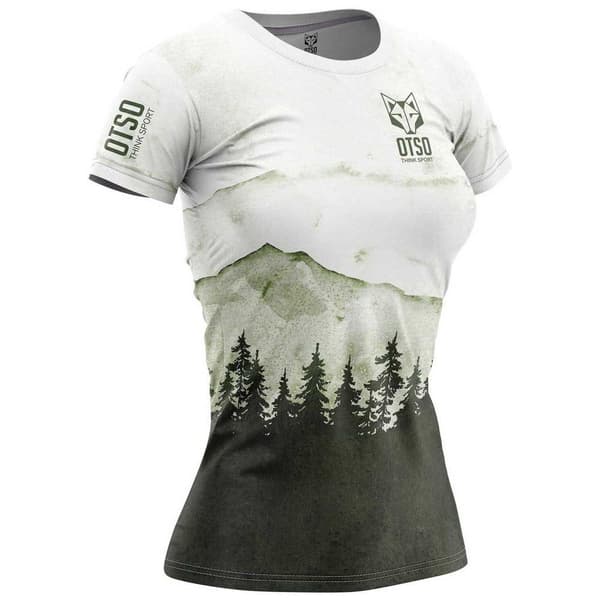 Otso Lyhythihainen T-shirt T-shirt Vihreä,Valkoinen XS Nainen