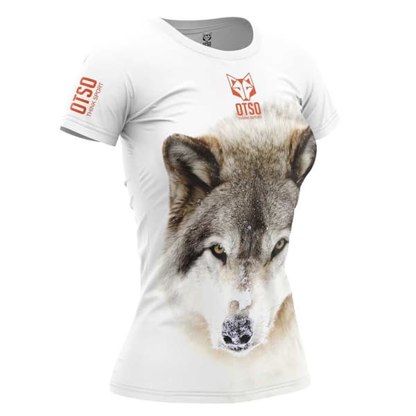 Otso Kortærmet T-shirt Wolf Hvid L Kvinde