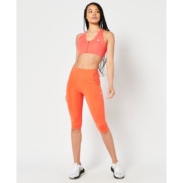 Superdry Run Cropped Tight Orange XL Kvinna
