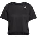Miniatyrbillede 3 af 5: Adidas Kortærmet T-shirt Fast Crop Sort S Kvinde