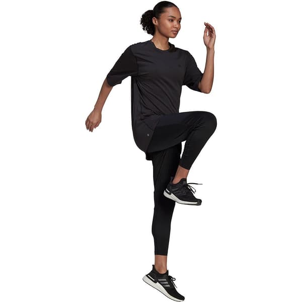 Adidas Kortärmad T-shirt Run Icons Made With Nature Svart S Kvinna