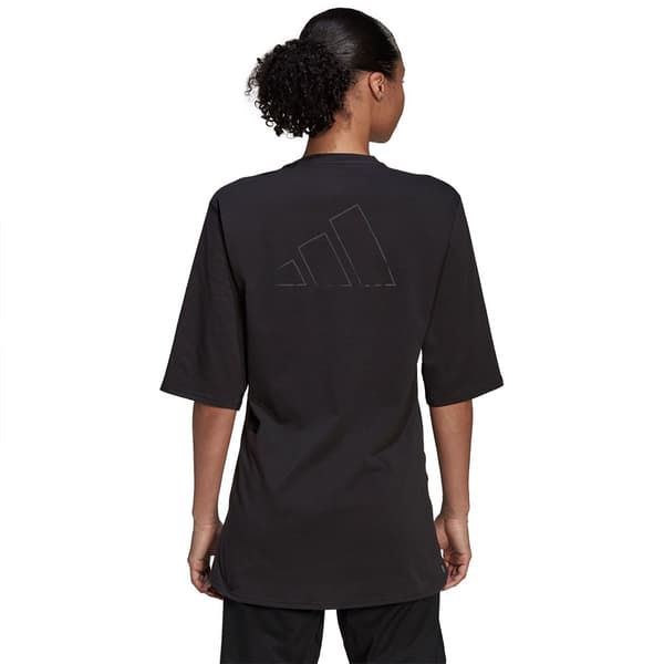 Adidas Kortärmad T-shirt Run Icons Made With Nature Svart S Kvinna