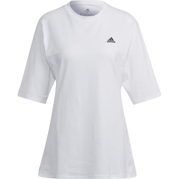 Adidas Kortärmad T-shirt Run Icons Made With Nature Vit M Kvinna