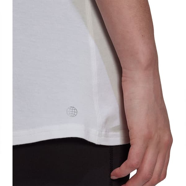 Adidas Kortärmad T-shirt Run Icons Made With Nature Vit M Kvinna