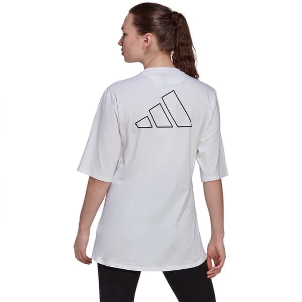 Adidas Kortärmad T-shirt Run Icons Made With Nature Vit M Kvinna