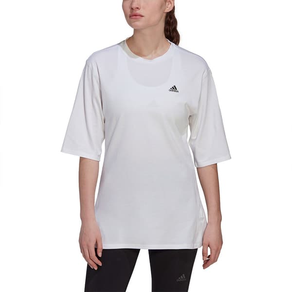 Adidas Kortärmad T-shirt Run Icons Made With Nature Vit M Kvinna