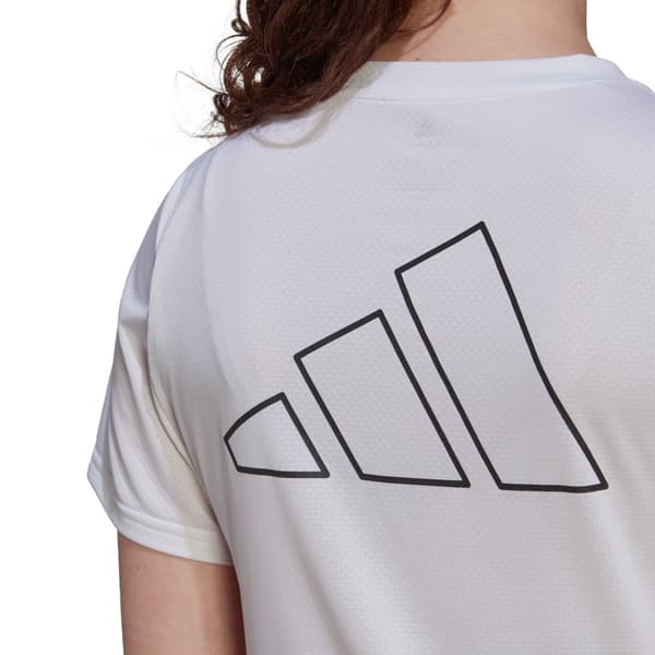 Adidas Kortärmad T-shirt Run Icons Vit S Kvinna
