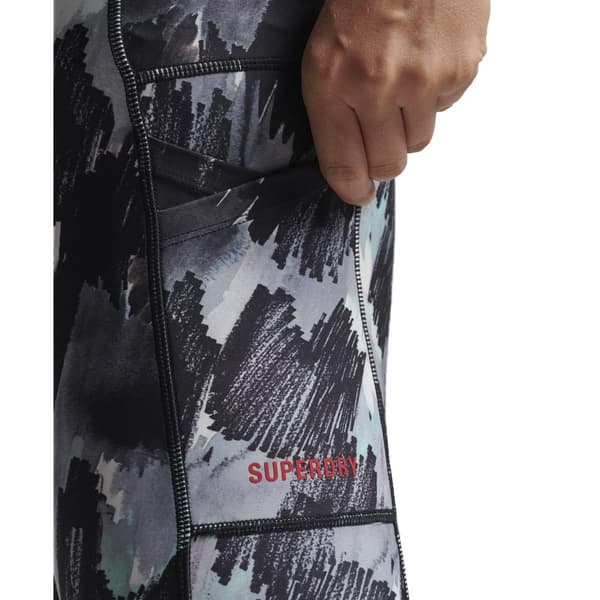 Superdry Strumpbyxor Run 7/8 Grå S Kvinna