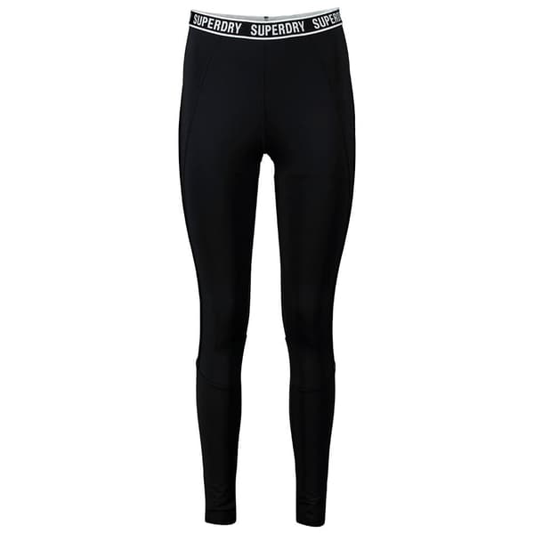 Superdry Strumpbyxor Train Branded Elastic Svart M Kvinna