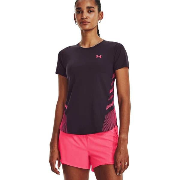 Under Armour Kortärmad T-shirt Iso-chill Laser Ii Lila XS Kvinna