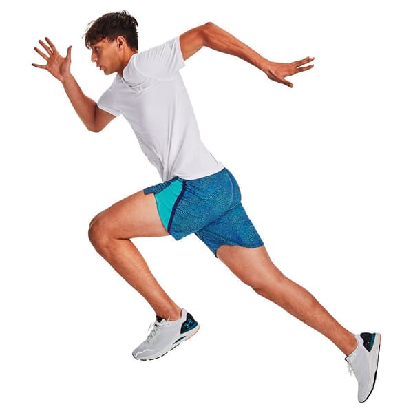 Under Armour Kortärmad T-shirt Seamless Stride Vit 2XL Man