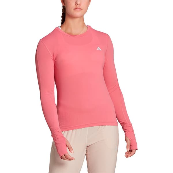 Adidas Pitkähihainen T-paita Fast Pinkki M Nainen