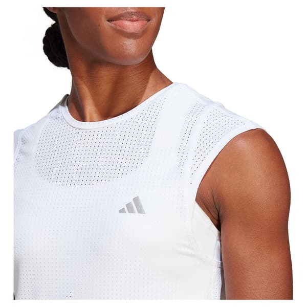 Adidas Kortärmad T-shirt Fast Vit M Kvinna
