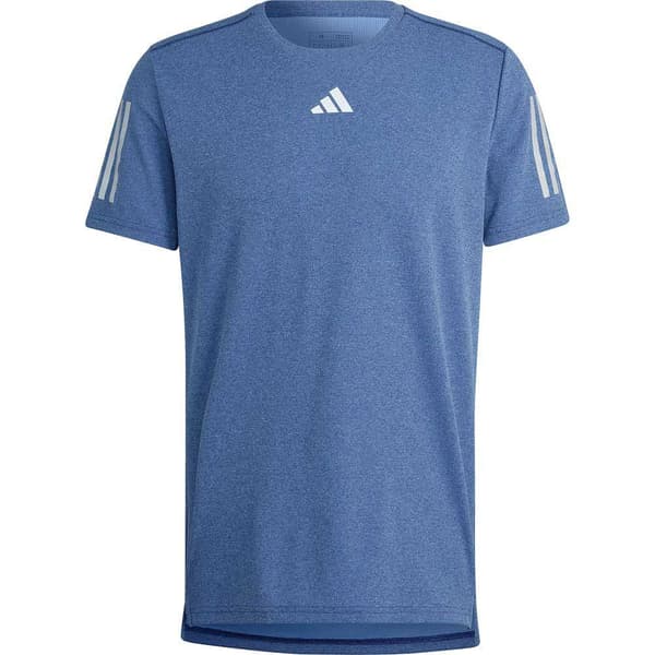 Adidas Kortärmad T-shirt Own The Run Heather Blå S Man