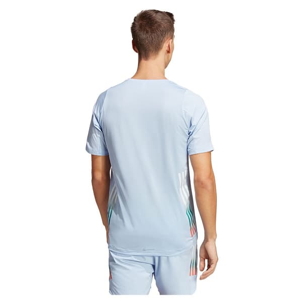 Adidas Kortärmad T-shirt Run Icons 3s Blå S Man