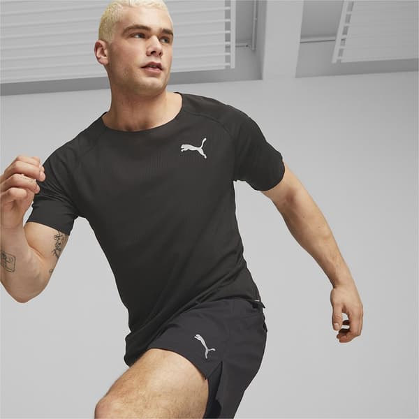 Puma Kortærmet T-shirt Run Ultraspun Sort S Mand
