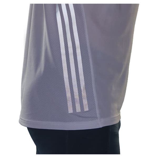 Adidas Lyhythihainen T-paita Run Icons 3 Stripes Valkoinen XL Mies