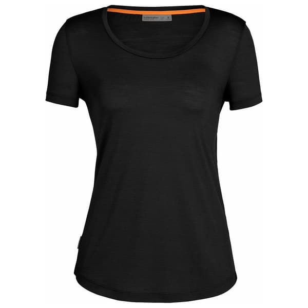 Icebreaker Kortärmad T-shirt Sphere Ii Scoop Merino Svart S Kvinna