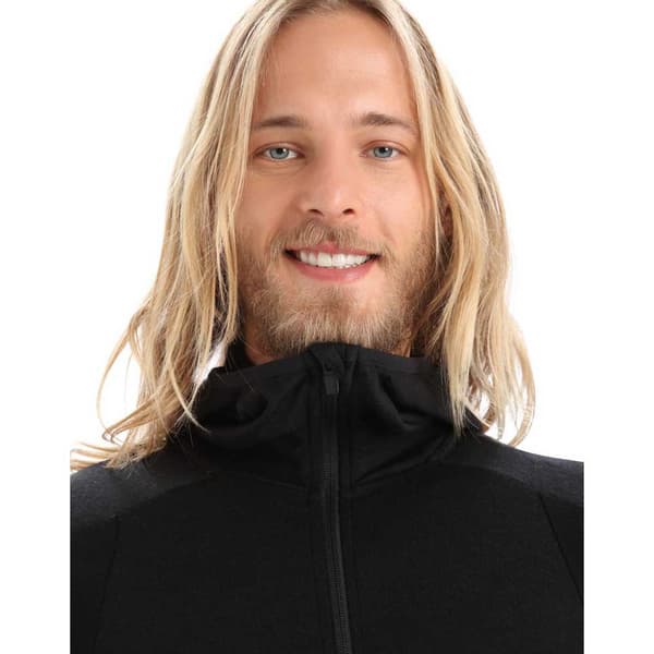 Icebreaker Huppari Zone Knit Zip Musta M Mies