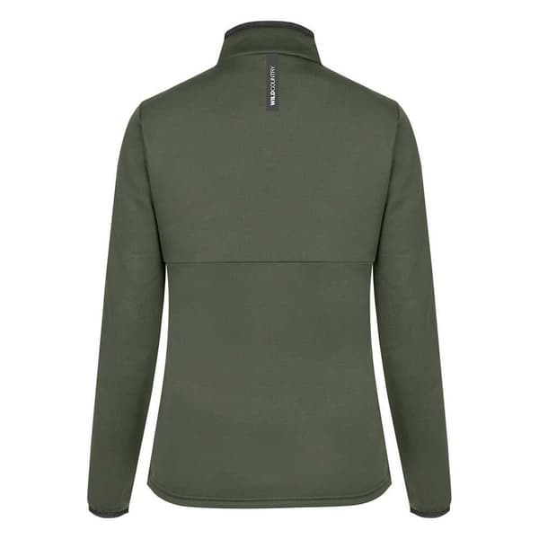 Wildcountry Full Vetoketjullinen Villapaita Stamina Vihreä S Nainen