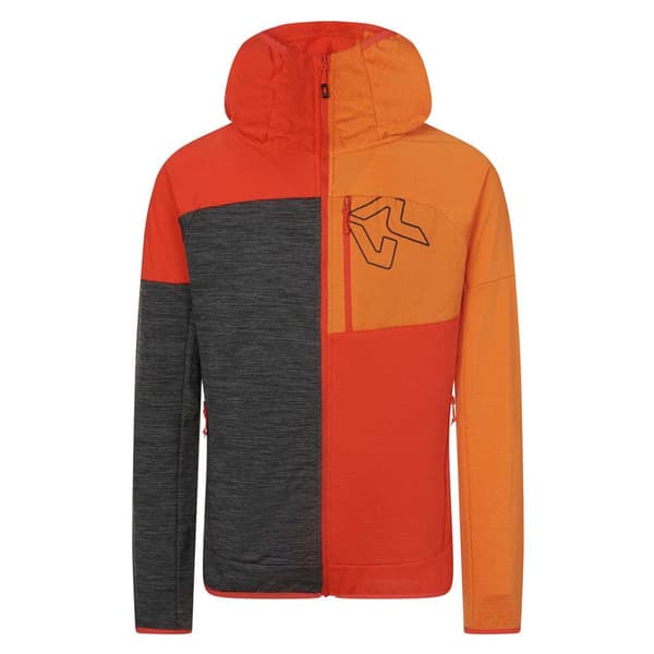 Rock Experience Sweatshirt Med Fuld Lynlås Kobra Fz Orange M Mand