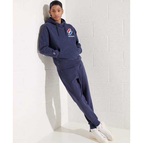 Superdry Luvtröja Sportstyle Applique Blå L Man