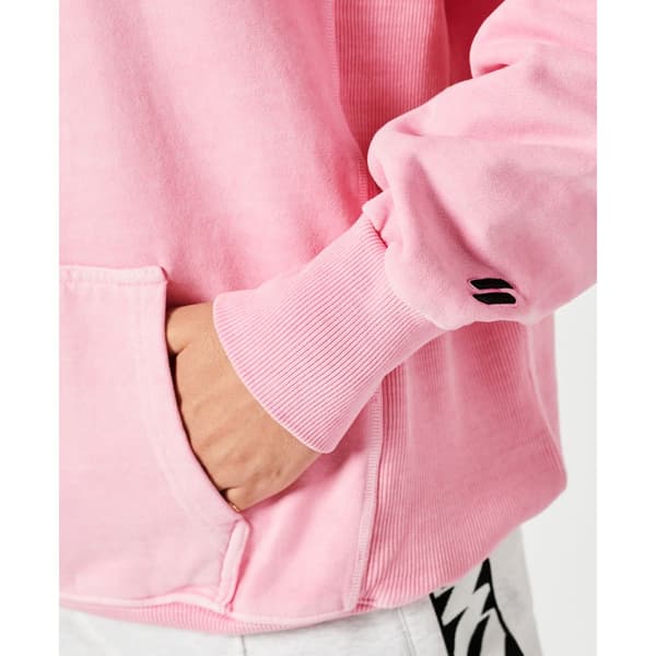 Superdry Luvtröja Code Cl Garment Dye Os Rosa M-L Kvinna