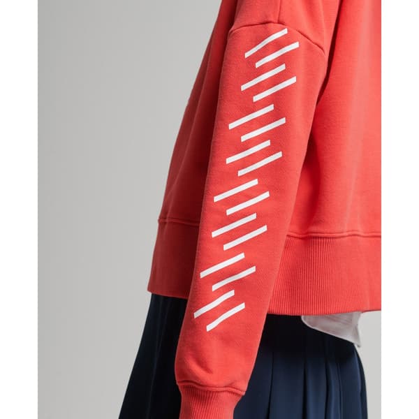 Superdry Hættetrøje Code Core Sport Crop Box Orange L Kvinde