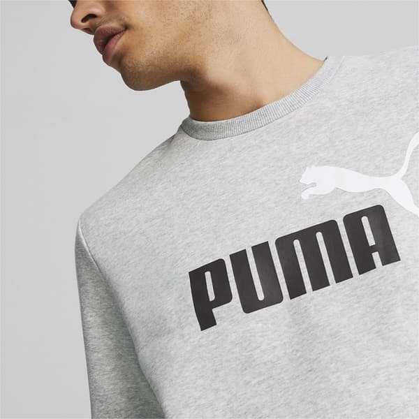 Puma Hættetrøje Ess+ 2 Col Big Logo Grå L Mand