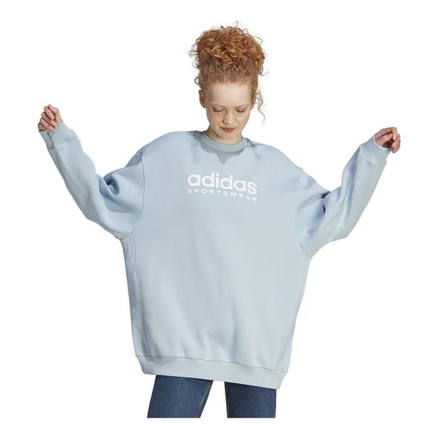 Adidas Sportswear Tröja All Szn Fleece Graphic Blå XS Kvinna
