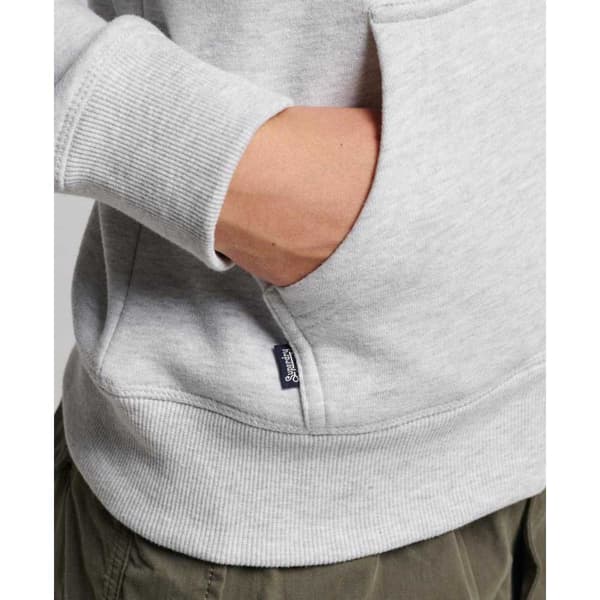 Superdry Sweatshirt Med Full Dragkedja Essential Logo Beige S Kvinna