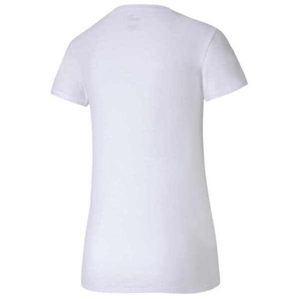 Puma Kort Ärm T-shirt Metal Splash Deep V Vit M Kvinna