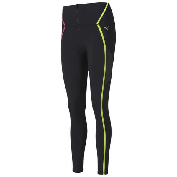 Puma Tæt Train Bonded Zip High Rise Sort S Kvinde