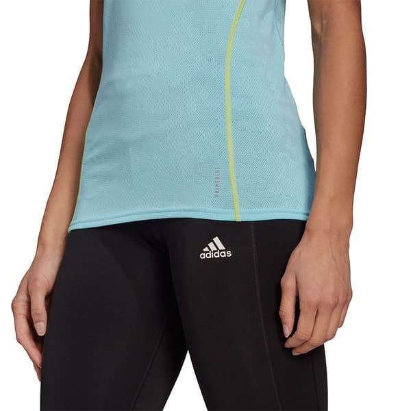 Adidas Hihaton T-paita Adizero Primeblue Sininen M Nainen
