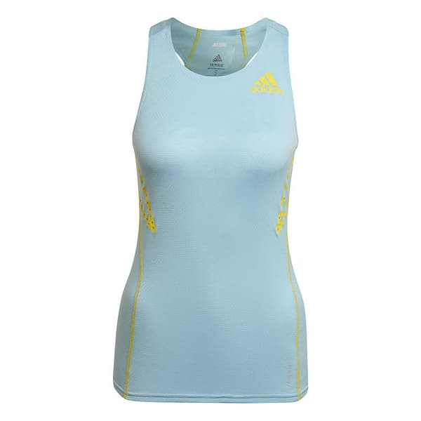 Adidas Hihaton T-paita Adizero Primeblue Sininen M Nainen