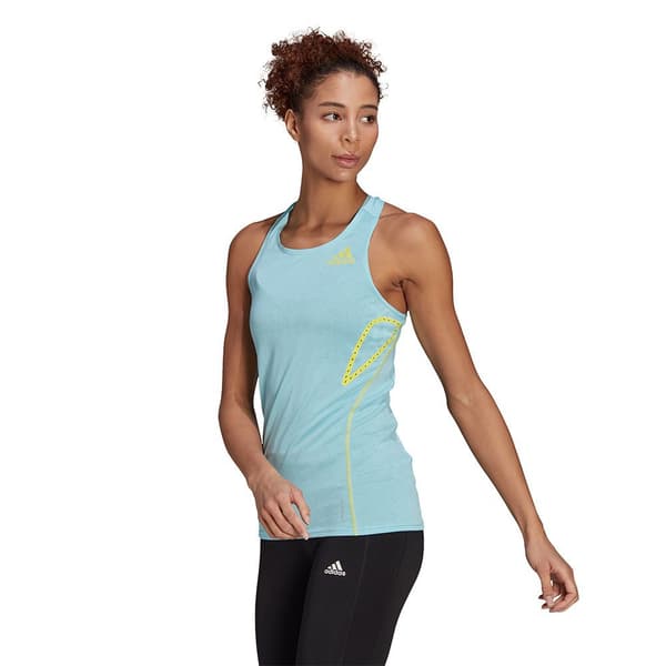 Adidas Hihaton T-paita Adizero Primeblue Sininen M Nainen