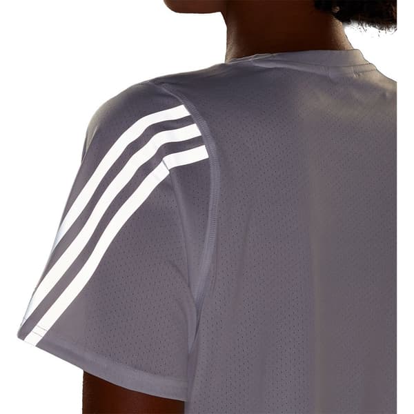 Adidas Kortärmad T-shirt Run Icons 3s Lo Ca Vit XS Kvinna
