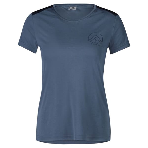 Scott Kortærmet T-shirt Endurance Tech Blå M Kvinde
