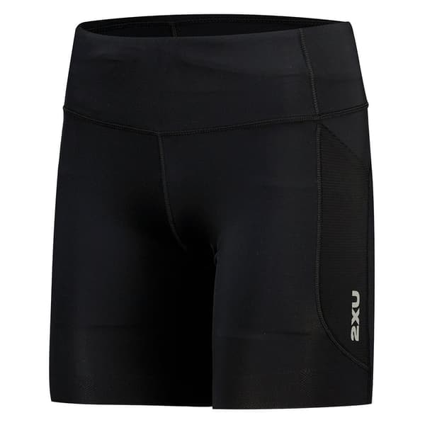2xu Korte Leggings Aero Mid-rise Comp 6´´ Sort L Kvinde